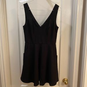 *SOLD - Francesca Mini Fit & Flare Black Dress